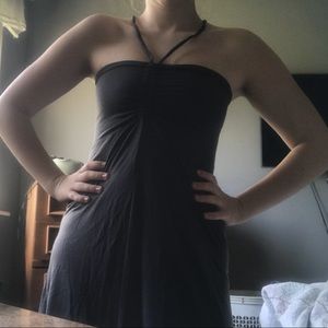 Athleta Grey Halter Dress!